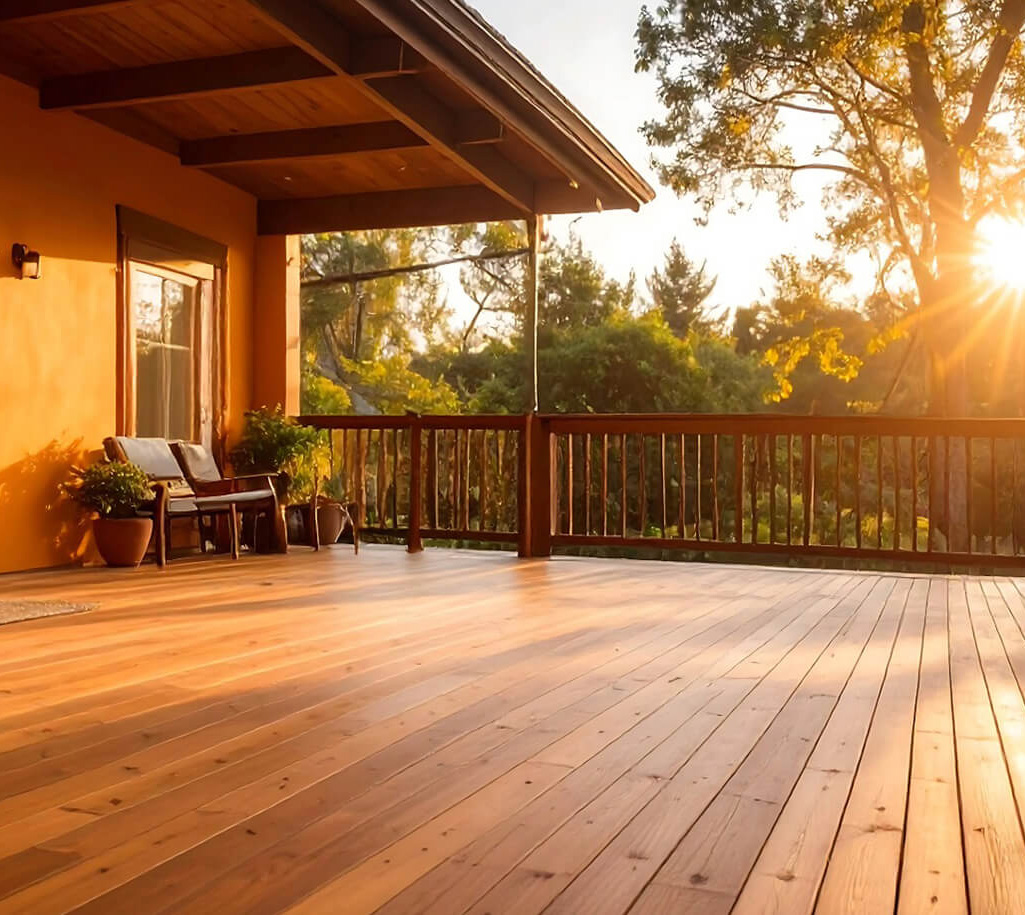 Construction d'une terrasse en bois